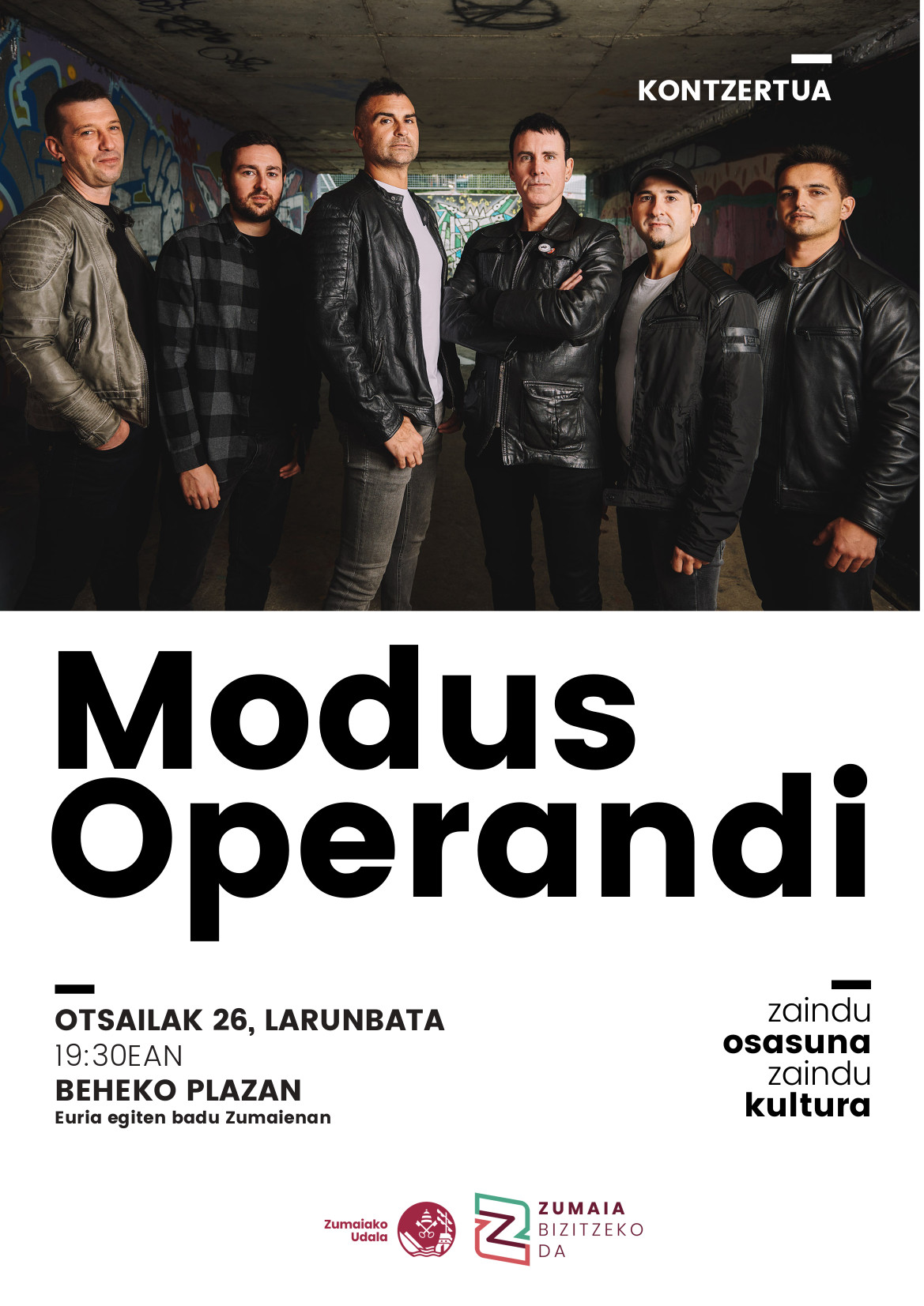 MODUS OPERANDI concert — Tourism Zumaia