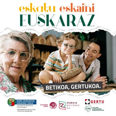 Order, offer in Euskera! campain to promote commercial relationships in basque language