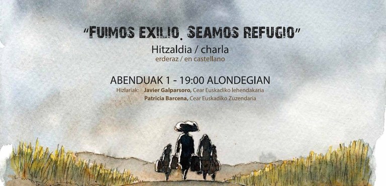 “Fuimos exilio, seamos refugio”; conferencia el 1 de diciembre en Alondegia