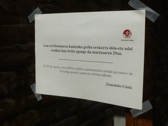 29 de marzo: Huelga general