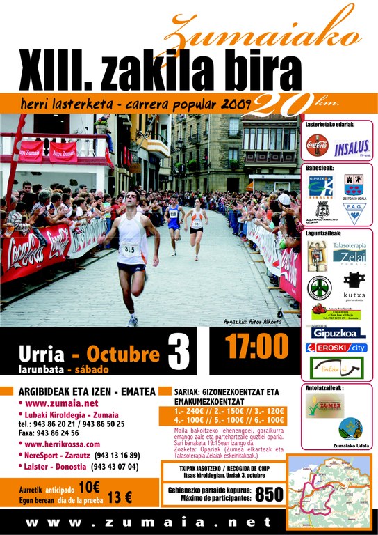 Abierto el periodo de inscripción para la XIII. Zakila Bira