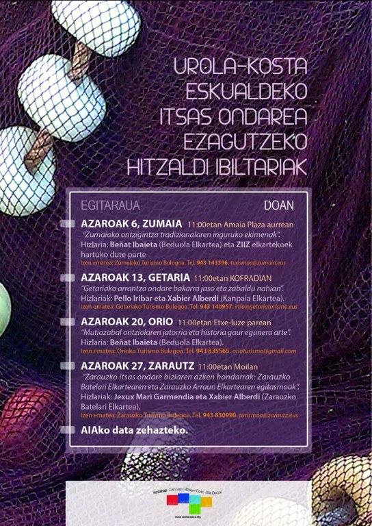 CHARLAS ITINERANTES PARA CONOCER  EL PATRIMONIO MARÍTIMO DE UROLA-KOSTA