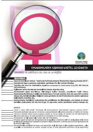 Concurso de carteles al hilo del 8 de Marzo 