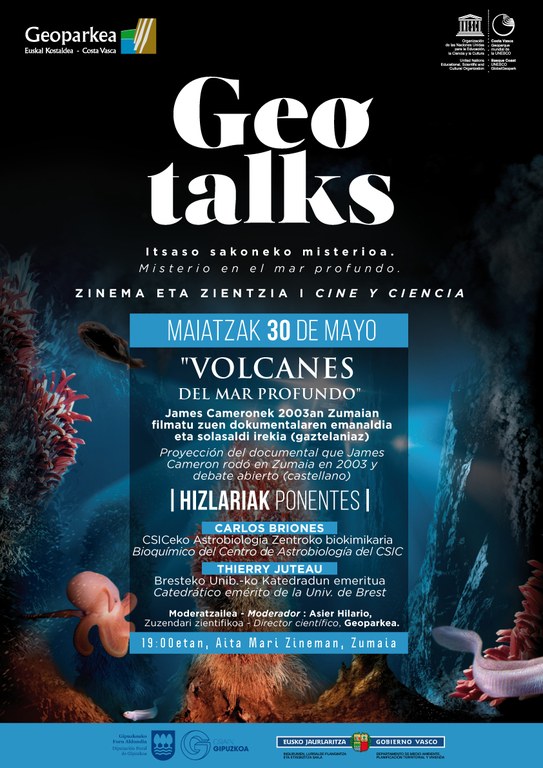 Dentro de la 8ª Semana Europea de los Geoparques, proyección del documental “Volcanes del mar profundo” y debate abierto sobre los enigmáticos fondos marinos
