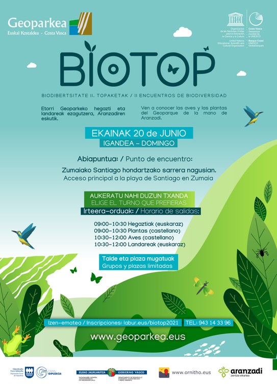 El Geoparke organiza el próximo domingo día 20, BIOTOP, un encuentro para conocer la biodiversidad de la playa de Santiago