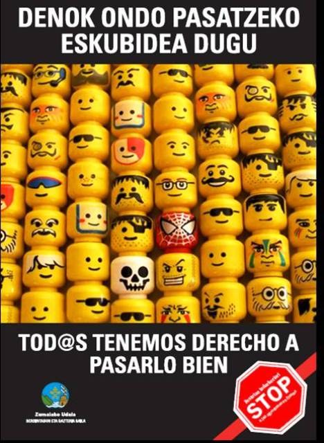 En el día de las cuadrillas también Stop a la violencia de género