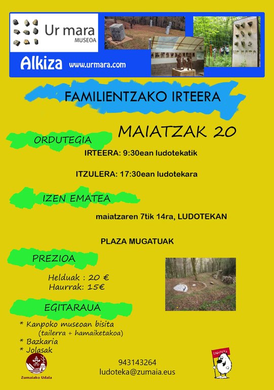 Excursión familiar al museo UR MARA de Alkiza