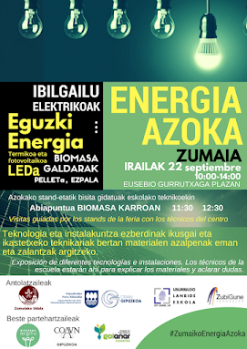 Feria de la Energia este sábado en Zumaia