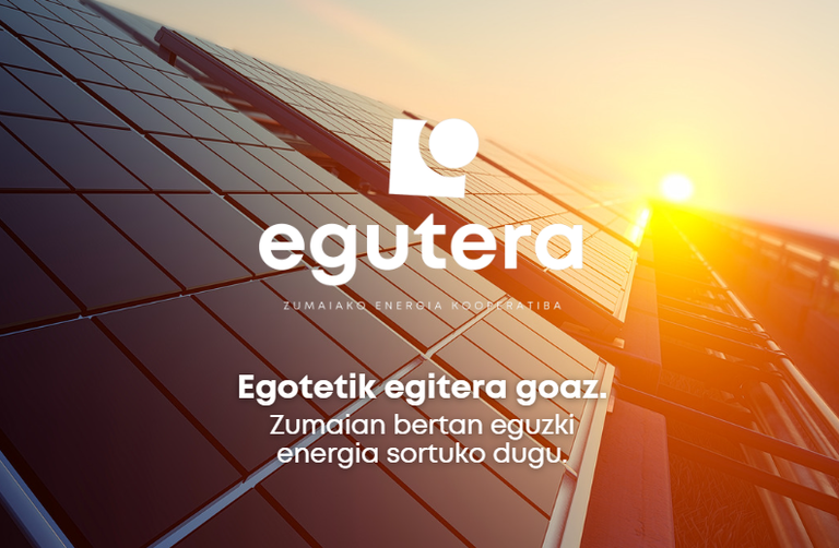 La presentación de la cooperativa de energía Egunera tendrá lugar esta tarde
