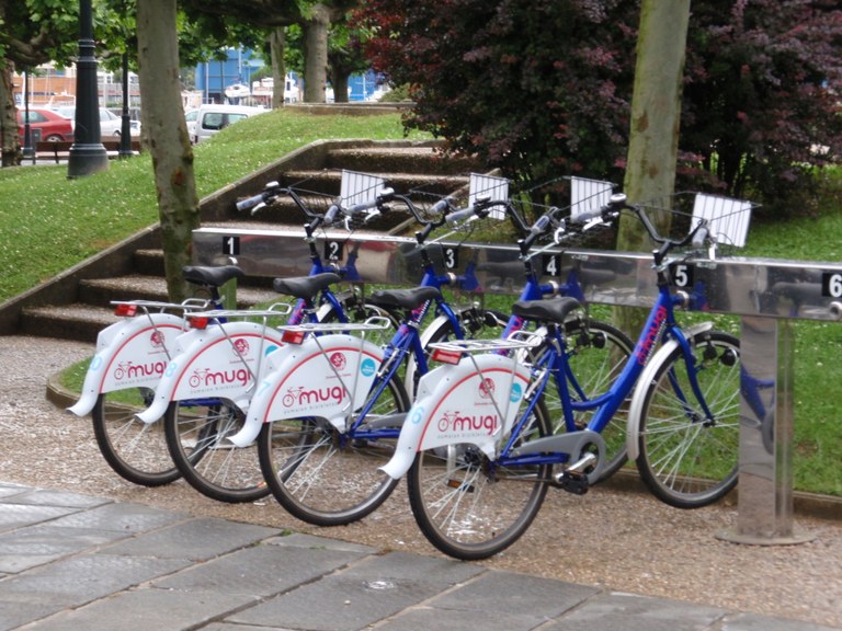Las bicicletas del servicio MUGI se podrán utilizar durante dos horas ininterrumpidas