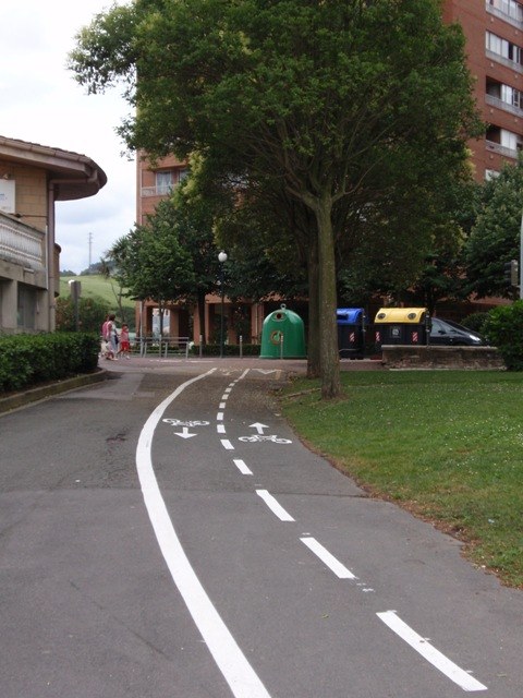 Nuevo bidegorri entre el paseo Gernika y la Estación