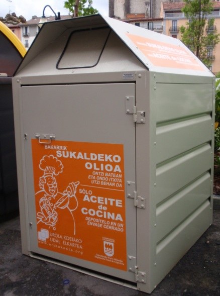 Nuevos contenedores para la recogida de aceite doméstico