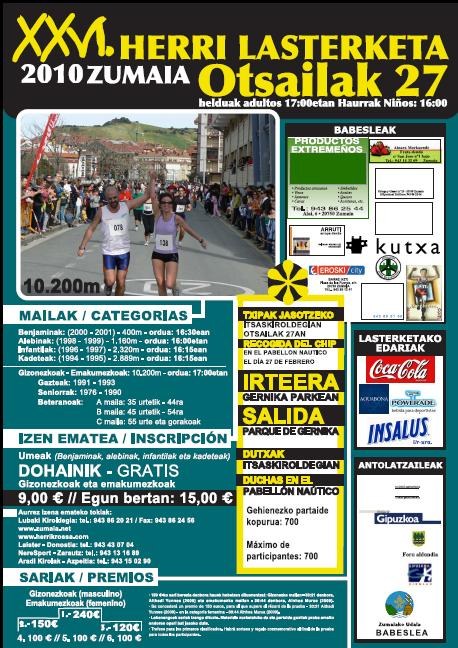 Quedan suspendidos el Cross Popular de Zumaia, la prueba de Piragüismo y la feria Outlet