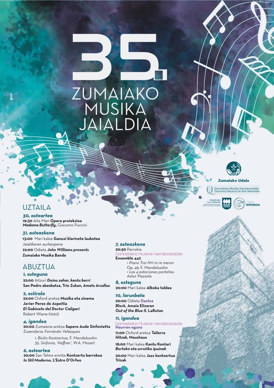 Se pospone el concierto de la banda de Zumaia dentro del Festival de Música
