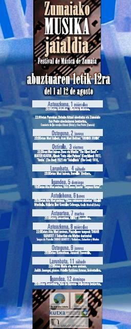 Un agosto lleno de música