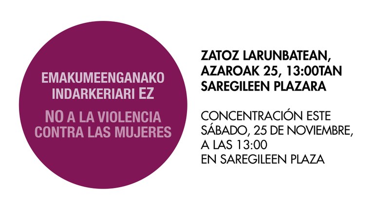 ¡Unámonos contra la violencia machista!