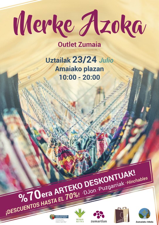 ZUMAIA CELEBRARÁ SU MERCADO OUTLET ESTE FIN DE SEMANA