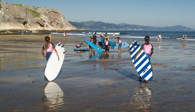 En Zumaia, bien fresquitos