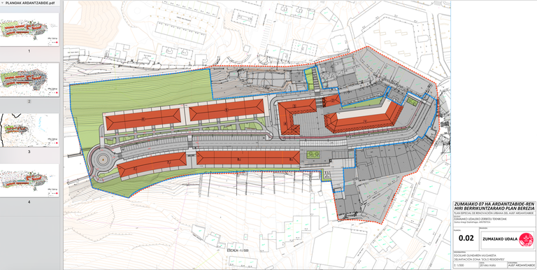 ARDANTZABIDE AUZOKO PLAN BEREZIAREN BEHIN-BEHINEKO DOKUMENTUA ONARTU DU UDALAK