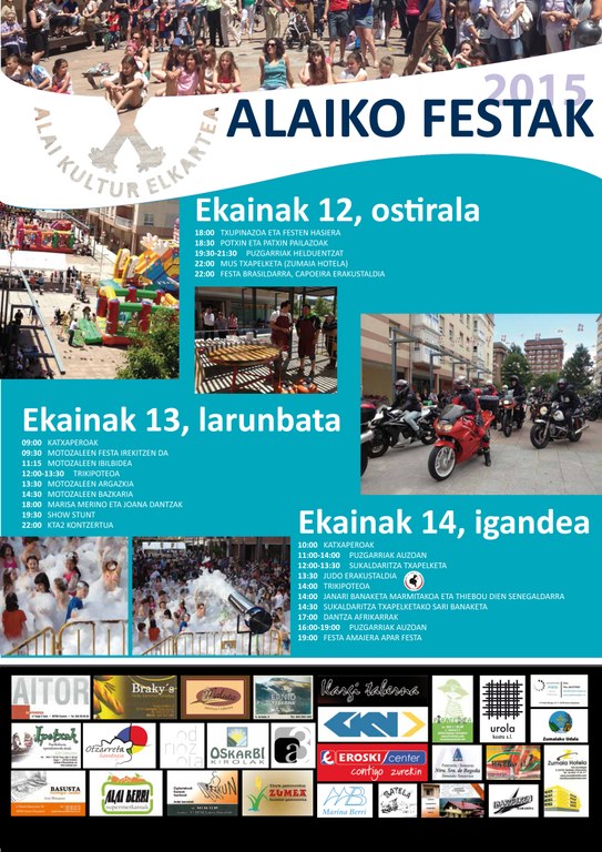 Asteburuan, Alaiko festak eta askoz gehiago!