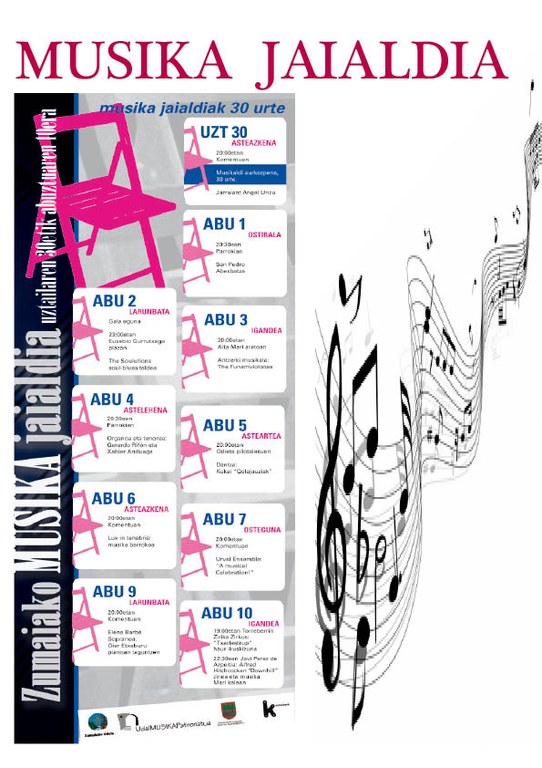Aurrera jarraitzen du Musika Jaialdiak
