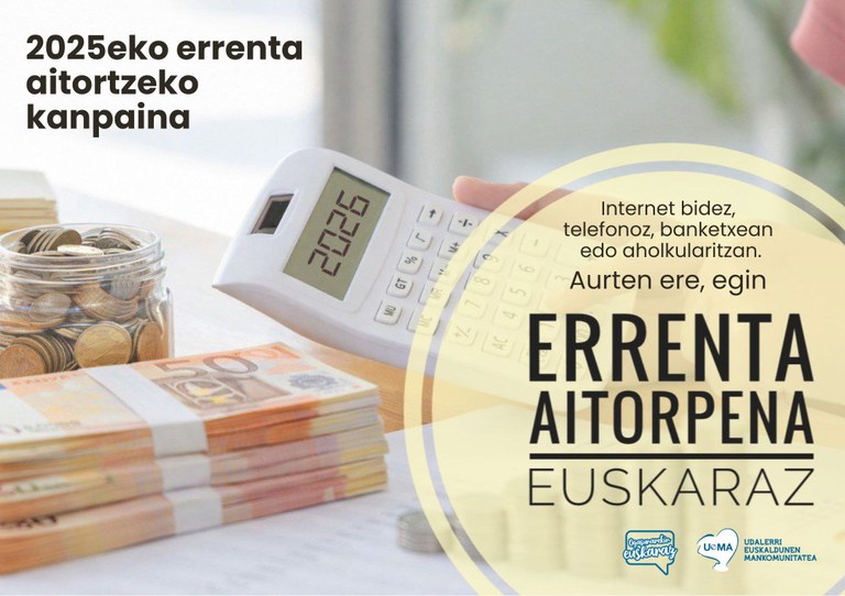 Aurten ere egin errenta aitorpena euskaraz