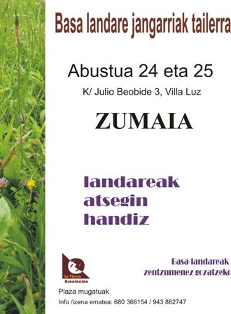 Basa landare jangarrien inguruko tailerra egingo dute, asteazkenean eta ostegunean