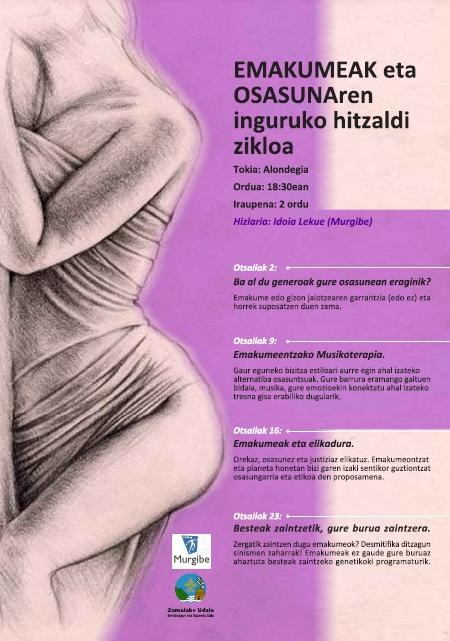 'Besteak zaintzetik, gure burua zaintzera' hitzaldia, ostegunean, 18:30ean