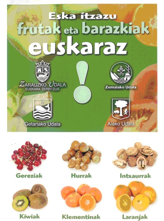 Eska ezazu fruta euskaraz