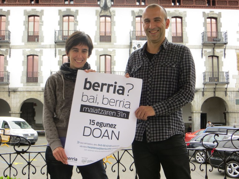 Euskarazko hedabideen zabalkundean eragiteko eta  'Berria' berria ezagutzera emateko kanpaina