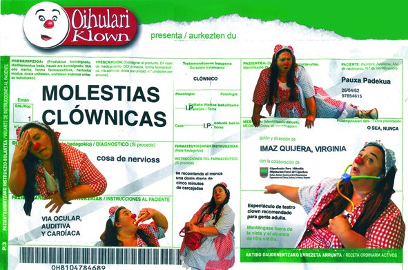 Gaur, Virginia Berasategiren Molestias Clownistas antzezlana izango da