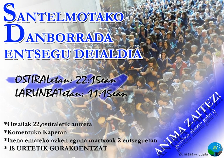 Helduen danborradaren antolaketa bilera, bihar