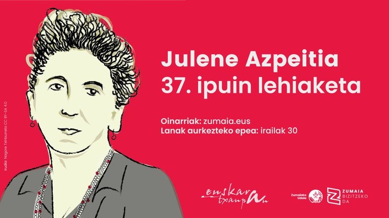 Irailaren 30ean amaituko da Julene Azpeitia 37. ipuin lehiaketara aurkezteko epea