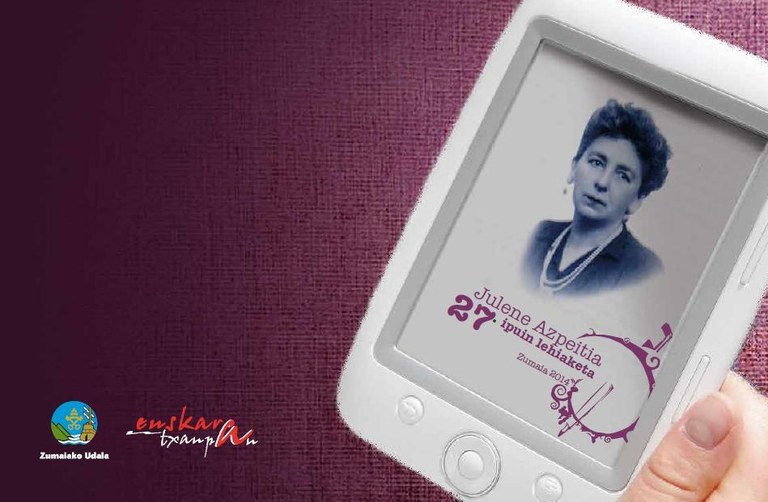 Julene Azpeitia literatur lehiaketan lanak aurkezteko azken egunak