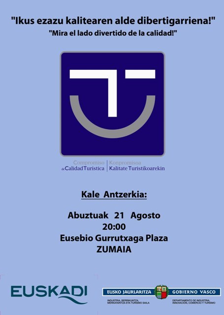 Kale antzerkia izango da igandean