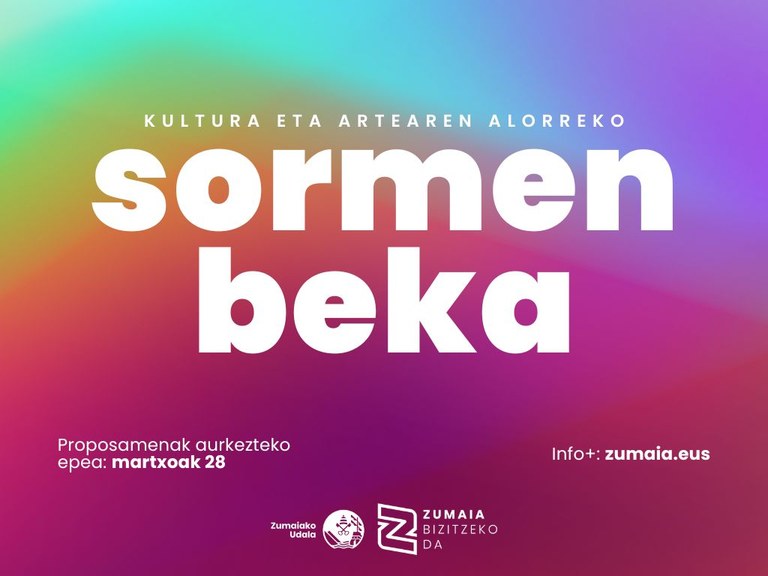 Kultura eta artearen alorreko sormen beka eskatzeko epea zabalik