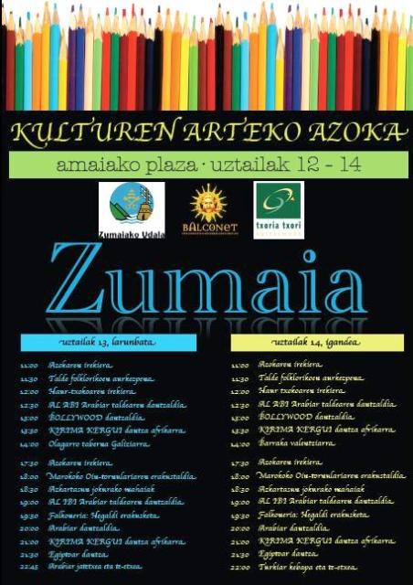 Kulturen arteko azokak hartuko du asteburuan Amaia Plaza