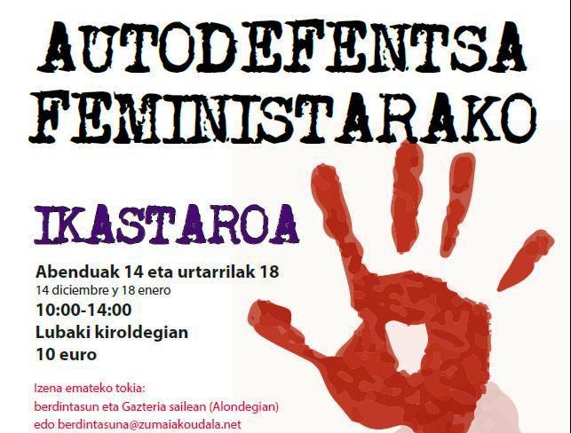 Larunbatean, autodefentsa ikastaroaren bigarren saioa