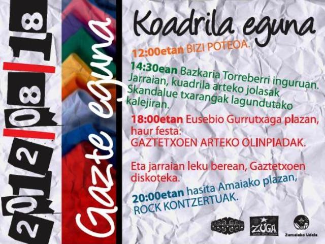 Larunbatean Koadrila Eguna ospatuko da