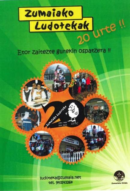Ludotekaren 20. urteurrena ospatzeko ekintzak