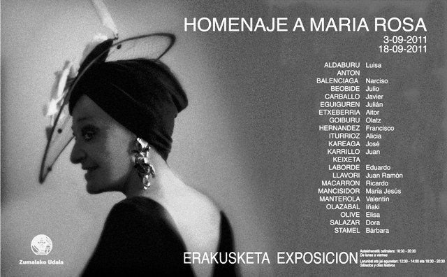 Maria Rosa Suarez Zuloaga omentzeko erakusketa irekiko da larunbatean