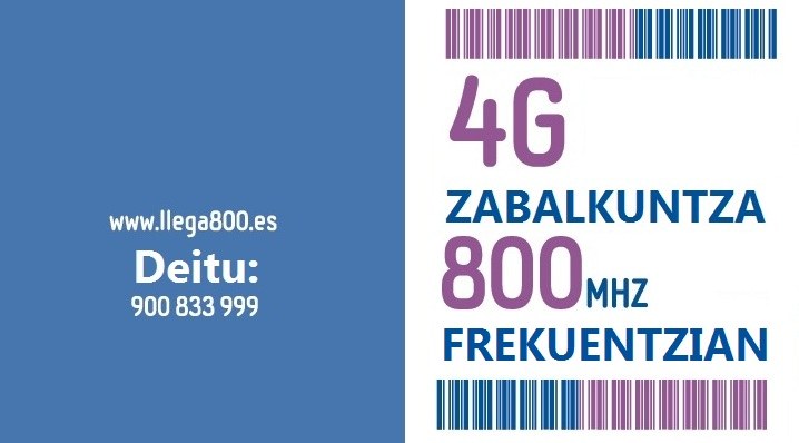 Mugikorren datu konexio azkarragoak Zumaian 4G etorrerarekin