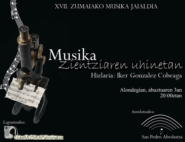 Musika zientziaren begiekin erakutsiko dute gaur (asteazkena)