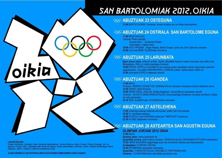 Ostegunetik aurrera, Sanbartolomeak Oikian