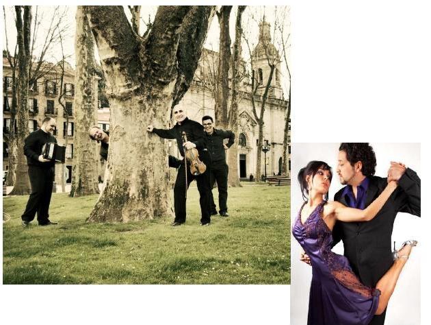 Gaur, Piazzolaren tangoak: Tanar quartet / Sebastian eta Marina dantzariak