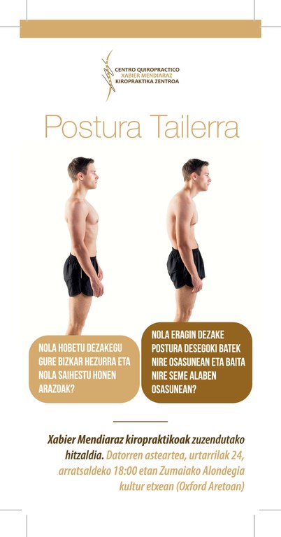 XABIER MENDIARAZ KIROPRAKTIKOAK ESKAINITAKO HITZALDIA GAUR ALONDEGIAN