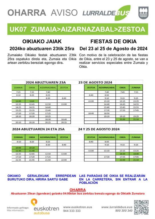 240823-24-25 AVISO Servicio especial fiestas de Oikia_Oharrakin.jpg