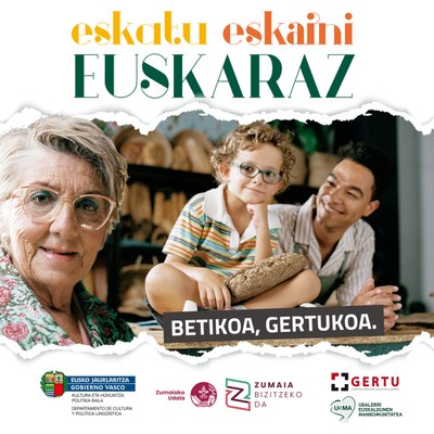 Campagne 'Demandez, offre en Euskera' de promotion de la langue basque dans les commerces